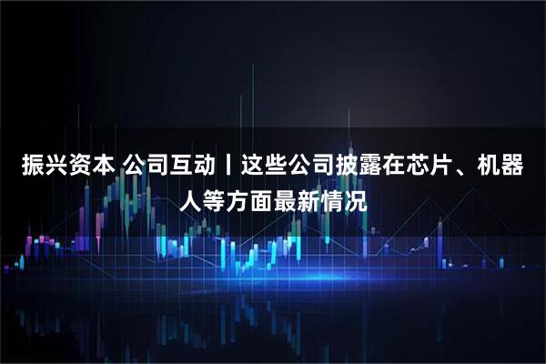振兴资本 公司互动丨这些公司披露在芯片、机器人等方面最新情况