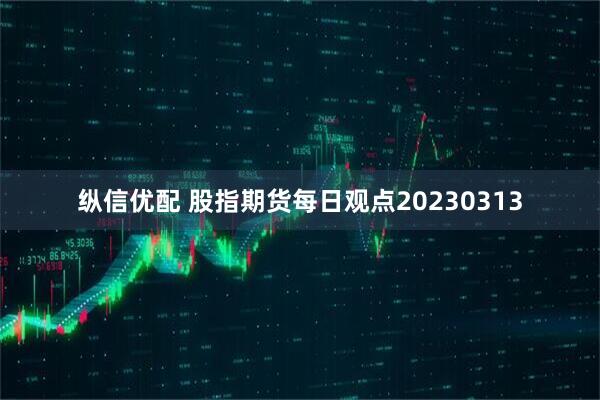 纵信优配 股指期货每日观点20230313