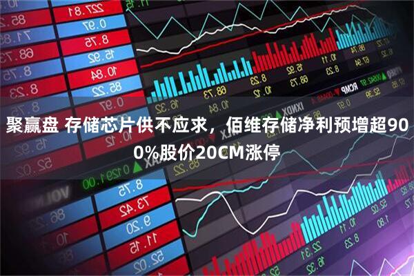 聚赢盘 存储芯片供不应求，佰维存储净利预增超900%股价20CM涨停